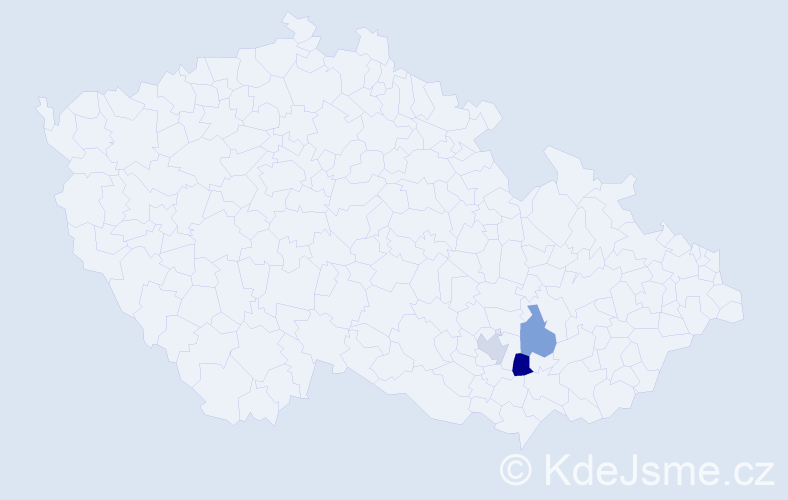 Příjmení: 'Perescu', počet výskytů 7 v celé ČR