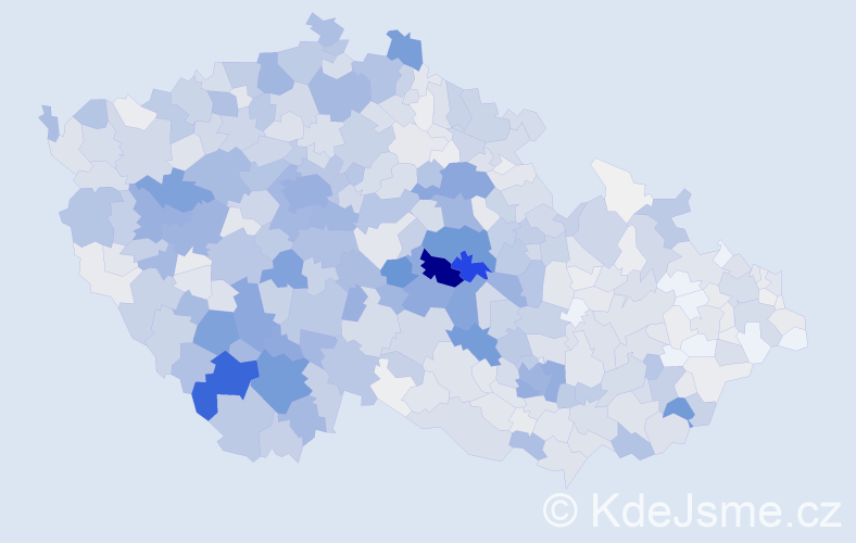 Příjmení: 'Pešková', počet výskytů 4774 v celé ČR