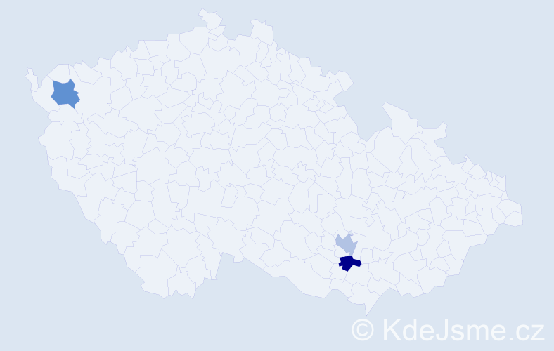 Příjmení: 'Forbes', počet výskytů 3 v celé ČR