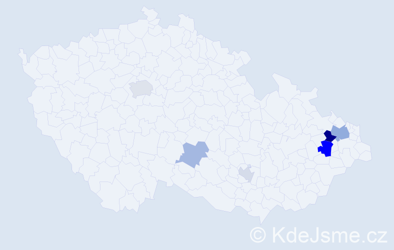 Příjmení: 'Malicherová', počet výskytů 12 v celé ČR