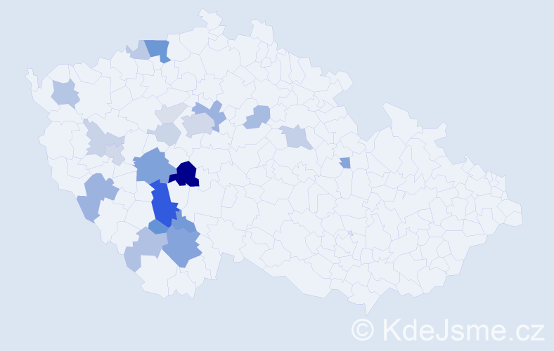 Příjmení: 'Kasová', počet výskytů 59 v celé ČR