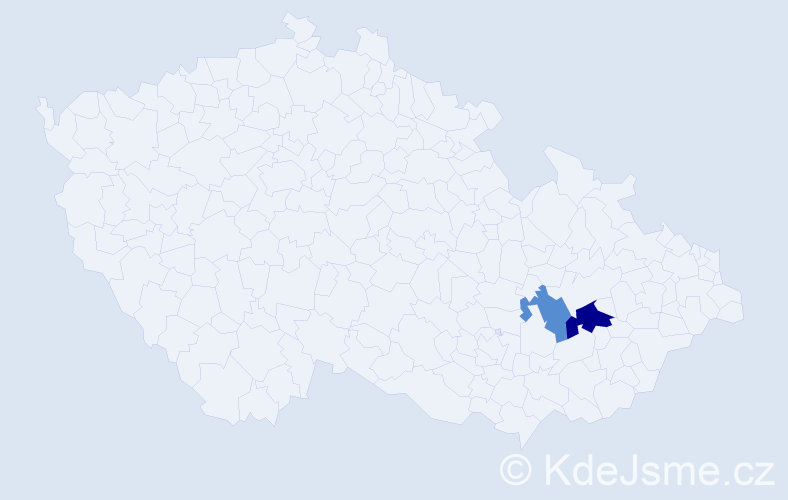 Příjmení: 'Griesová', počet výskytů 3 v celé ČR