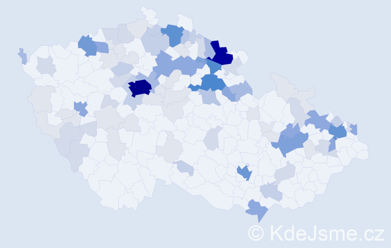 Příjmení: 'Kuhn', počet výskytů 341 v celé ČR