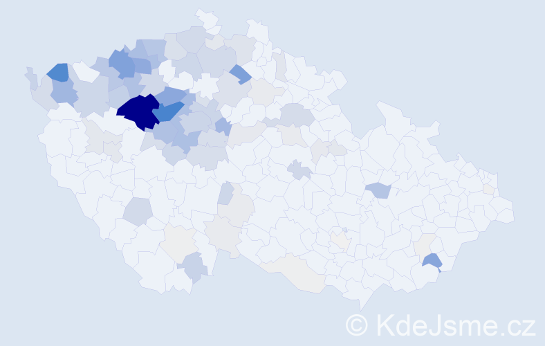 Příjmení: 'Hamouz', počet výskytů 497 v celé ČR