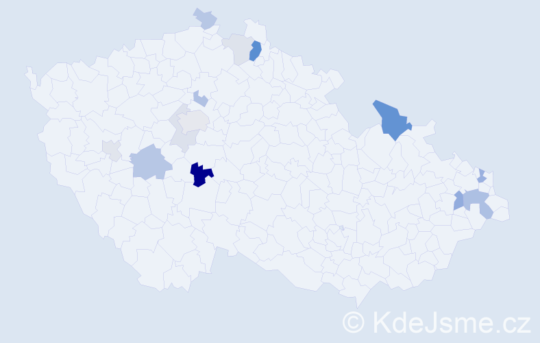 Příjmení: 'Bobko', počet výskytů 31 v celé ČR
