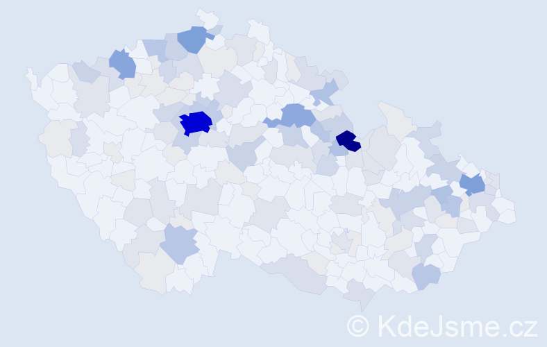 Příjmení: 'Luxová', počet výskytů 422 v celé ČR