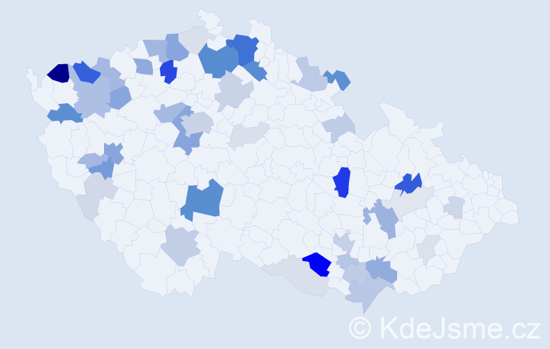 Příjmení: 'Löffler', počet výskytů 163 v celé ČR