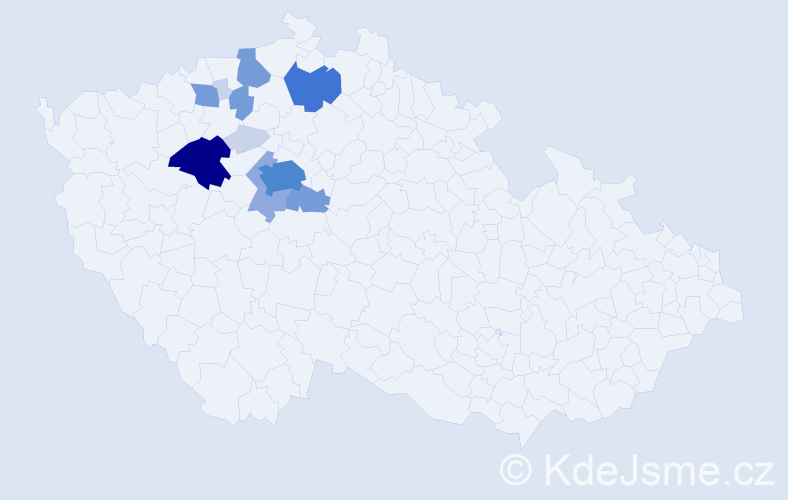 Příjmení: 'Dekojová', počet výskytů 46 v celé ČR