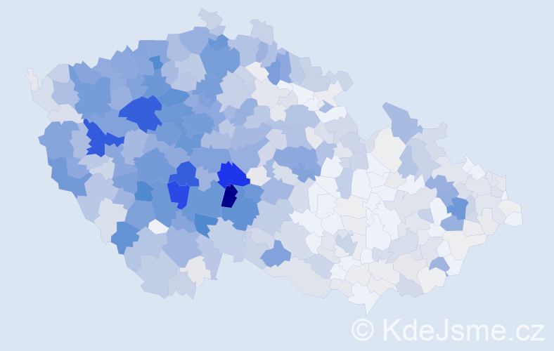 Příjmení: 'Zelenková', počet výskytů 3152 v celé ČR