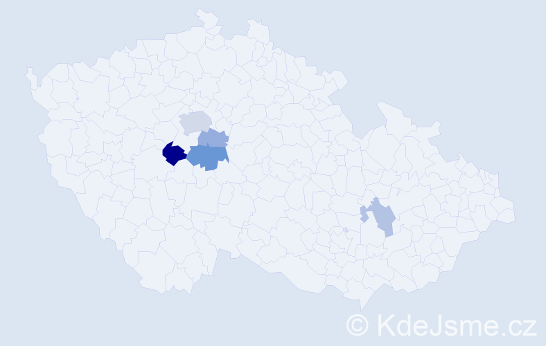 Příjmení: 'Erbek', počet výskytů 10 v celé ČR