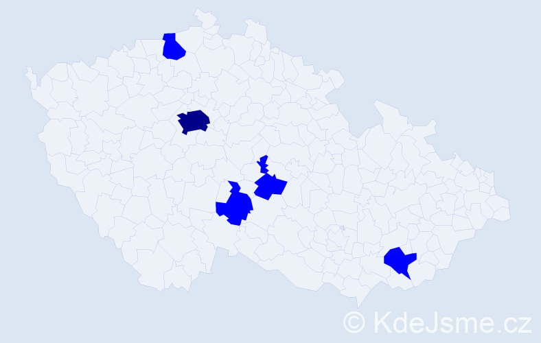 Příjmení: 'Strapec', počet výskytů 6 v celé ČR