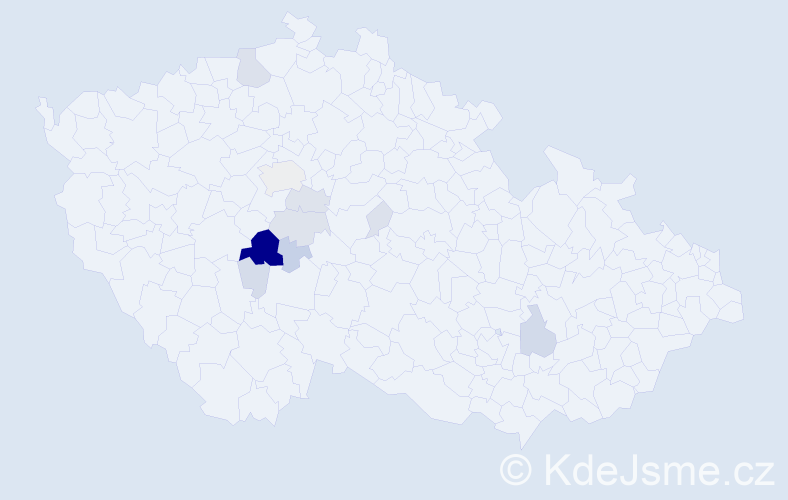 Příjmení: 'Mandovec', počet výskytů 39 v celé ČR