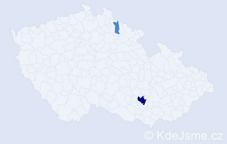 Příjmení: 'Rosenberková', počet výskytů 4 v celé ČR