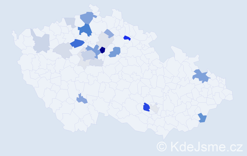 Příjmení: 'Cuc', počet výskytů 89 v celé ČR