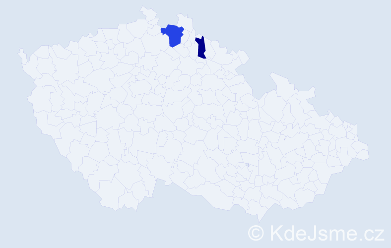 Příjmení: 'Kirschlägerová', počet výskytů 4 v celé ČR