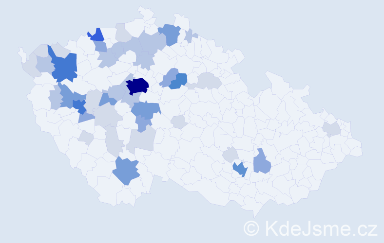 Příjmení: 'Vurm', počet výskytů 133 v celé ČR