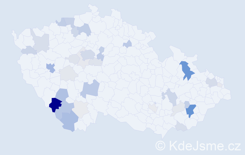 Příjmení: 'Batík', počet výskytů 112 v celé ČR