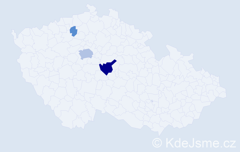 Příjmení: 'Melvald', počet výskytů 12 v celé ČR