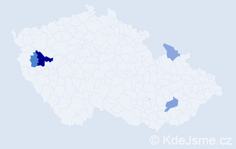 Příjmení: 'Toffl', počet výskytů 10 v celé ČR