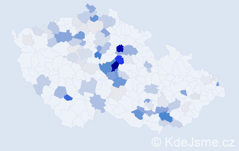 Příjmení: 'Schovanec', počet výskytů 269 v celé ČR