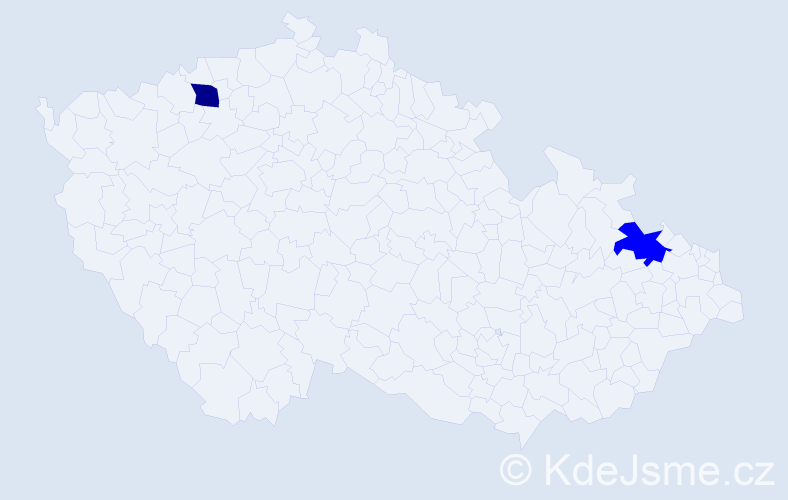Příjmení: 'Ludkewicz', počet výskytů 5 v celé ČR