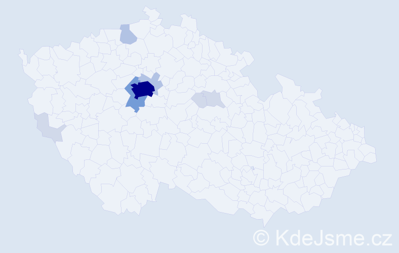 Příjmení: 'Lyashenko', počet výskytů 28 v celé ČR