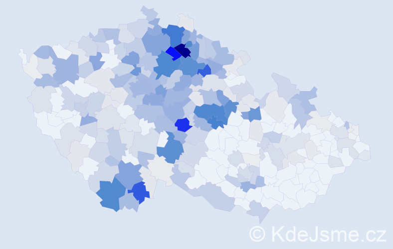 Příjmení: 'Kyselová', počet výskytů 1265 v celé ČR