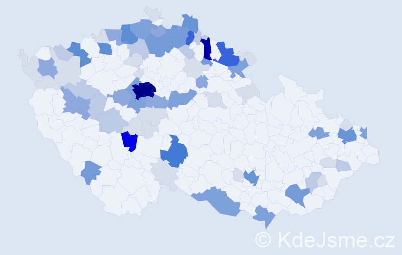 Příjmení: 'Krause', počet výskytů 267 v celé ČR