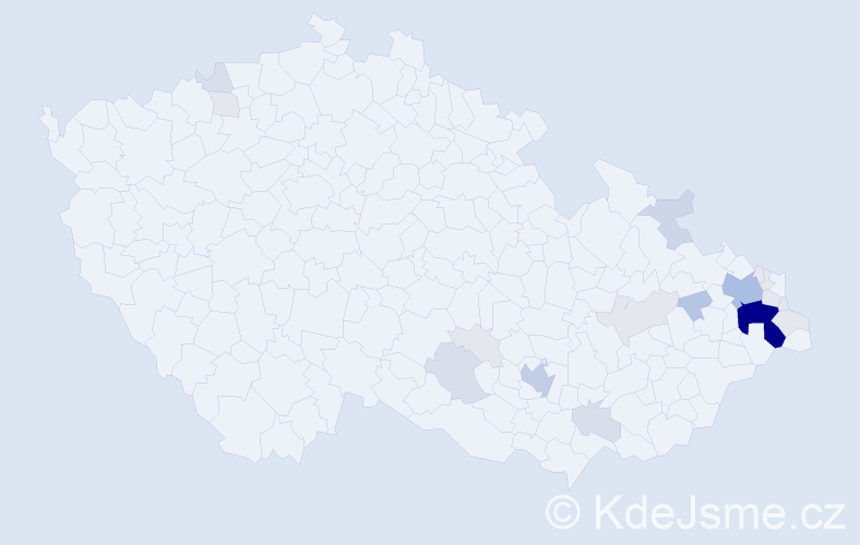 Příjmení: 'Weissmannová', počet výskytů 74 v celé ČR