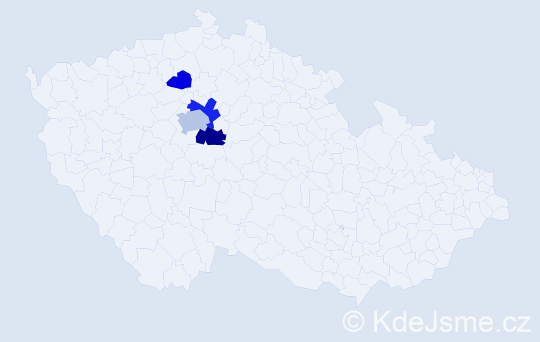 Příjmení: 'Kačanyiová', počet výskytů 8 v celé ČR
