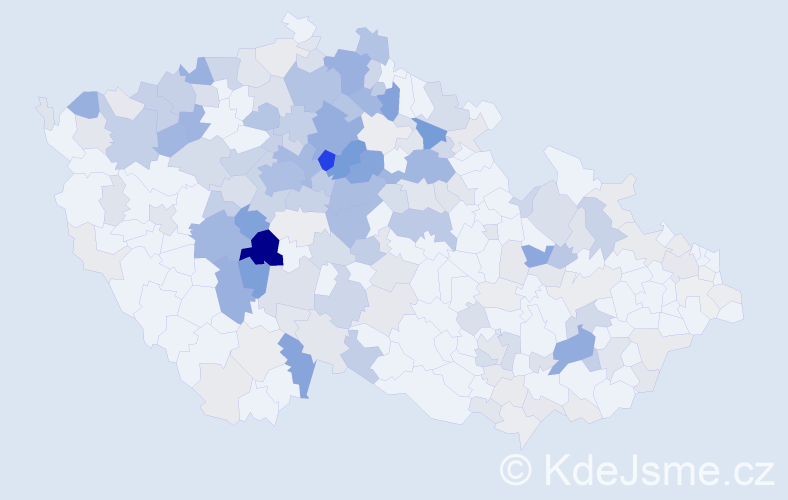 Příjmení: 'Holan', počet výskytů 796 v celé ČR