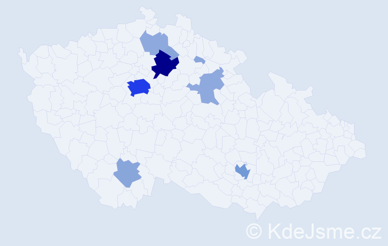 Příjmení: 'Holdová', počet výskytů 28 v celé ČR