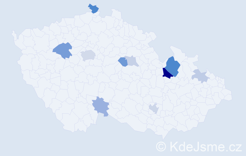 Příjmení: 'Titzlová', počet výskytů 23 v celé ČR