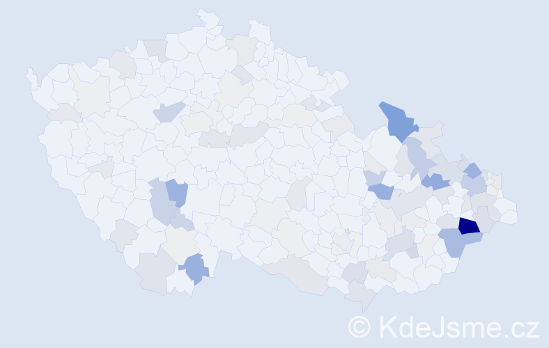 Příjmení: 'Barabášová', počet výskytů 331 v celé ČR