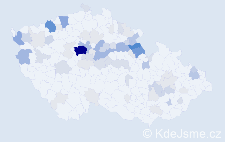 Příjmení: 'Bašková', počet výskytů 245 v celé ČR