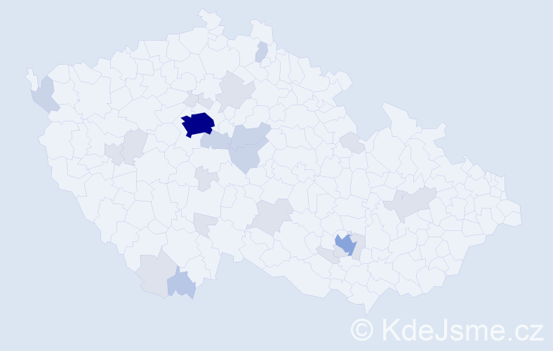 Příjmení: 'Turyanytsya', počet výskytů 58 v celé ČR