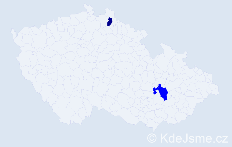 Příjmení: 'Pavlychko', počet výskytů 3 v celé ČR