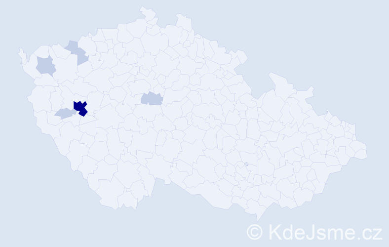 Příjmení: 'Heisová', počet výskytů 15 v celé ČR