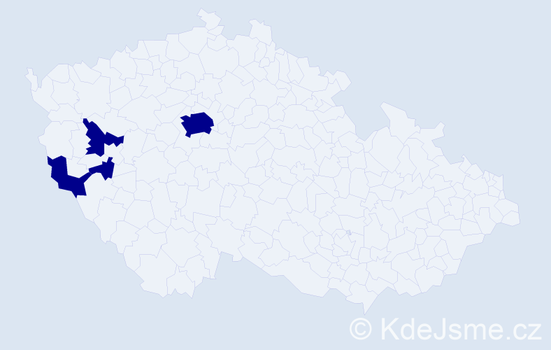 Příjmení: 'Wendland', počet výskytů 4 v celé ČR