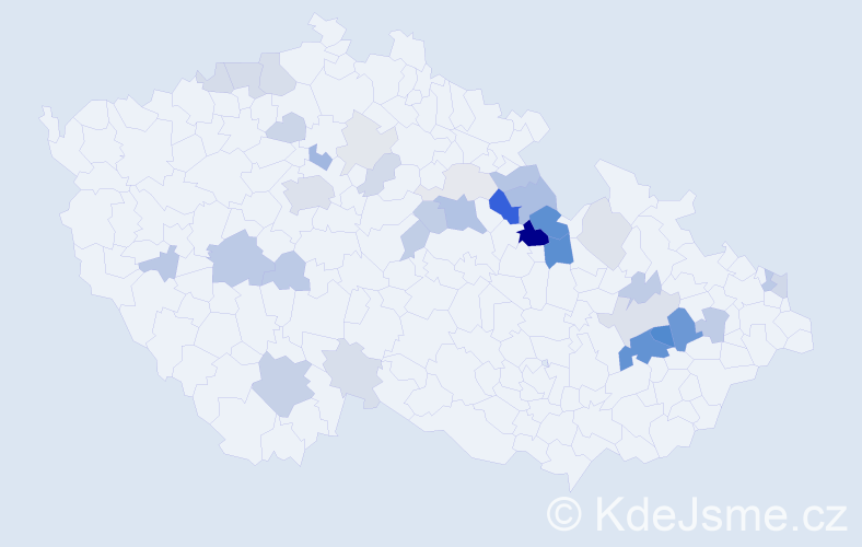 Příjmení: 'Malátek', počet výskytů 99 v celé ČR