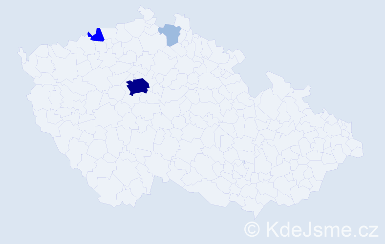 Příjmení: 'Mindoš', počet výskytů 8 v celé ČR