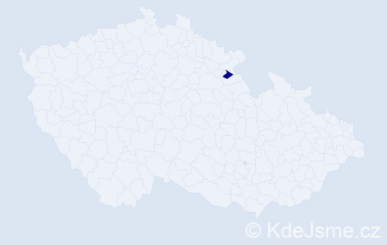 Příjmení: 'Delorey', počet výskytů 1 v celé ČR