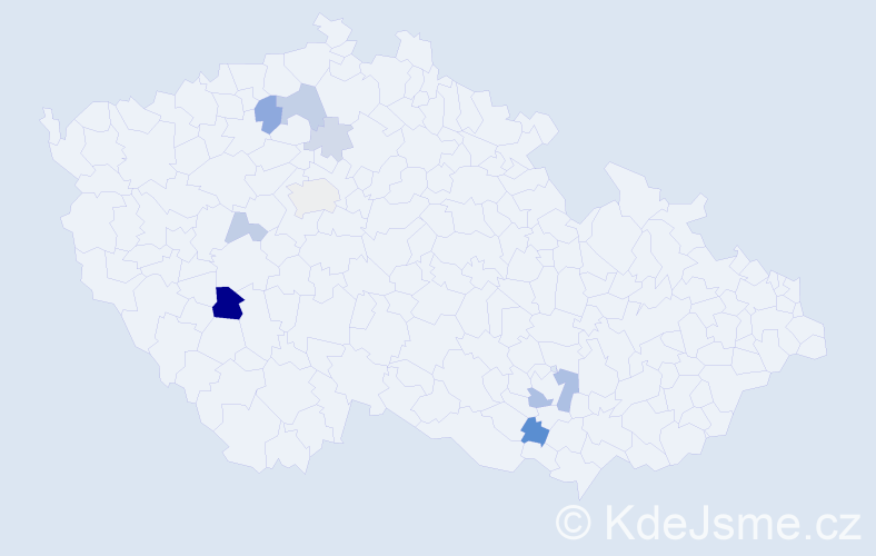 Příjmení: 'Obleser', počet výskytů 18 v celé ČR