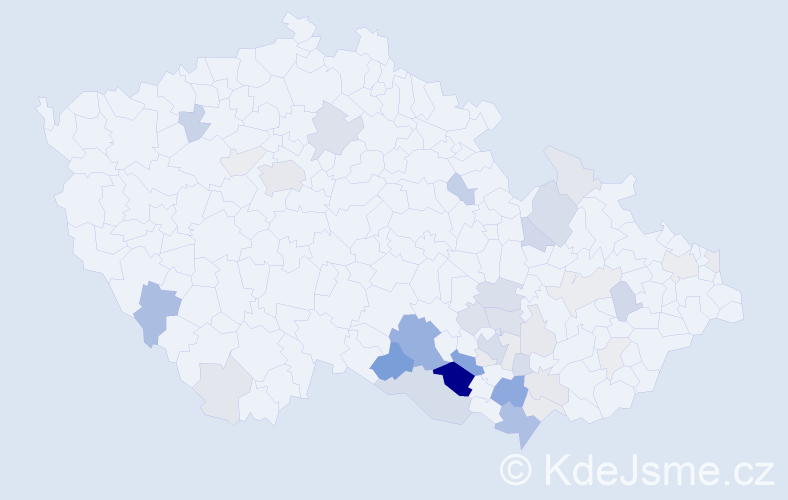 Příjmení: 'Melkus', počet výskytů 115 v celé ČR