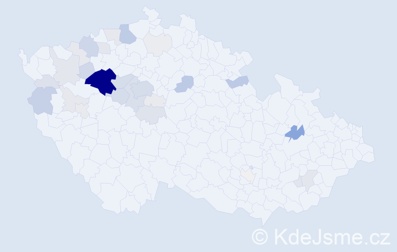 Příjmení: 'Hornof', počet výskytů 147 v celé ČR