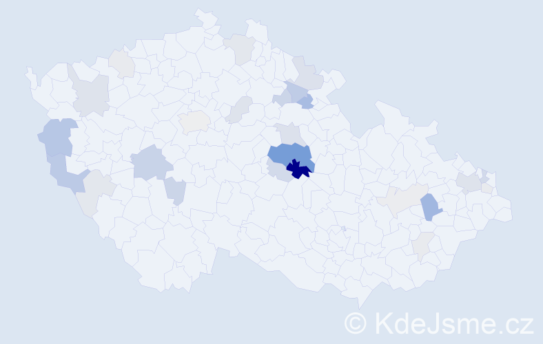 Příjmení: 'Ročňák', počet výskytů 78 v celé ČR