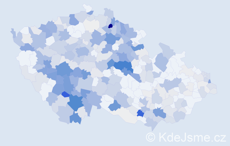 Příjmení: 'Dubský', počet výskytů 1412 v celé ČR