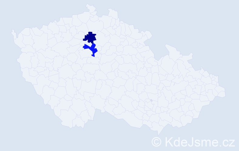 Příjmení: 'Vernek', počet výskytů 7 v celé ČR