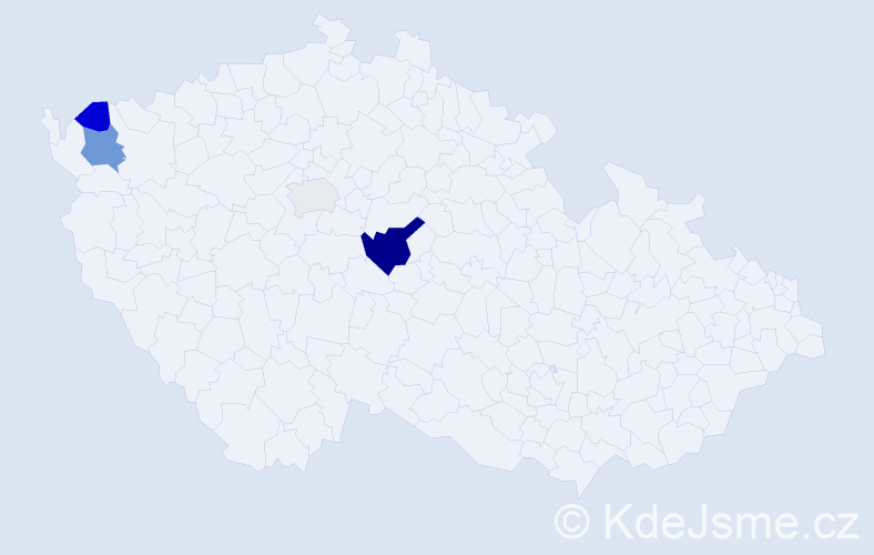 Příjmení: 'Gabonay', počet výskytů 8 v celé ČR