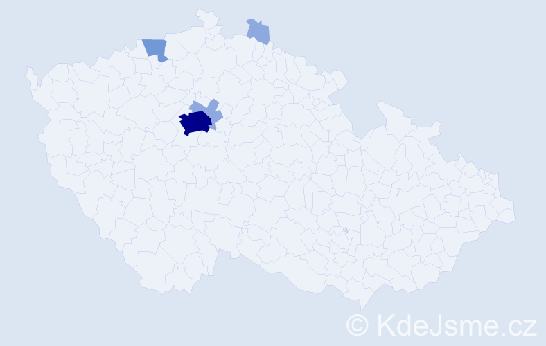 Příjmení: 'Sorensen', počet výskytů 10 v celé ČR